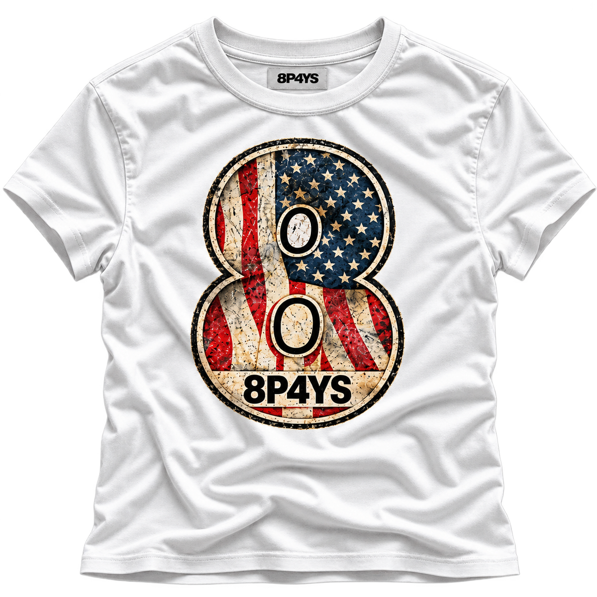 8P4YS AMERICAN FLAG BABY TEE
